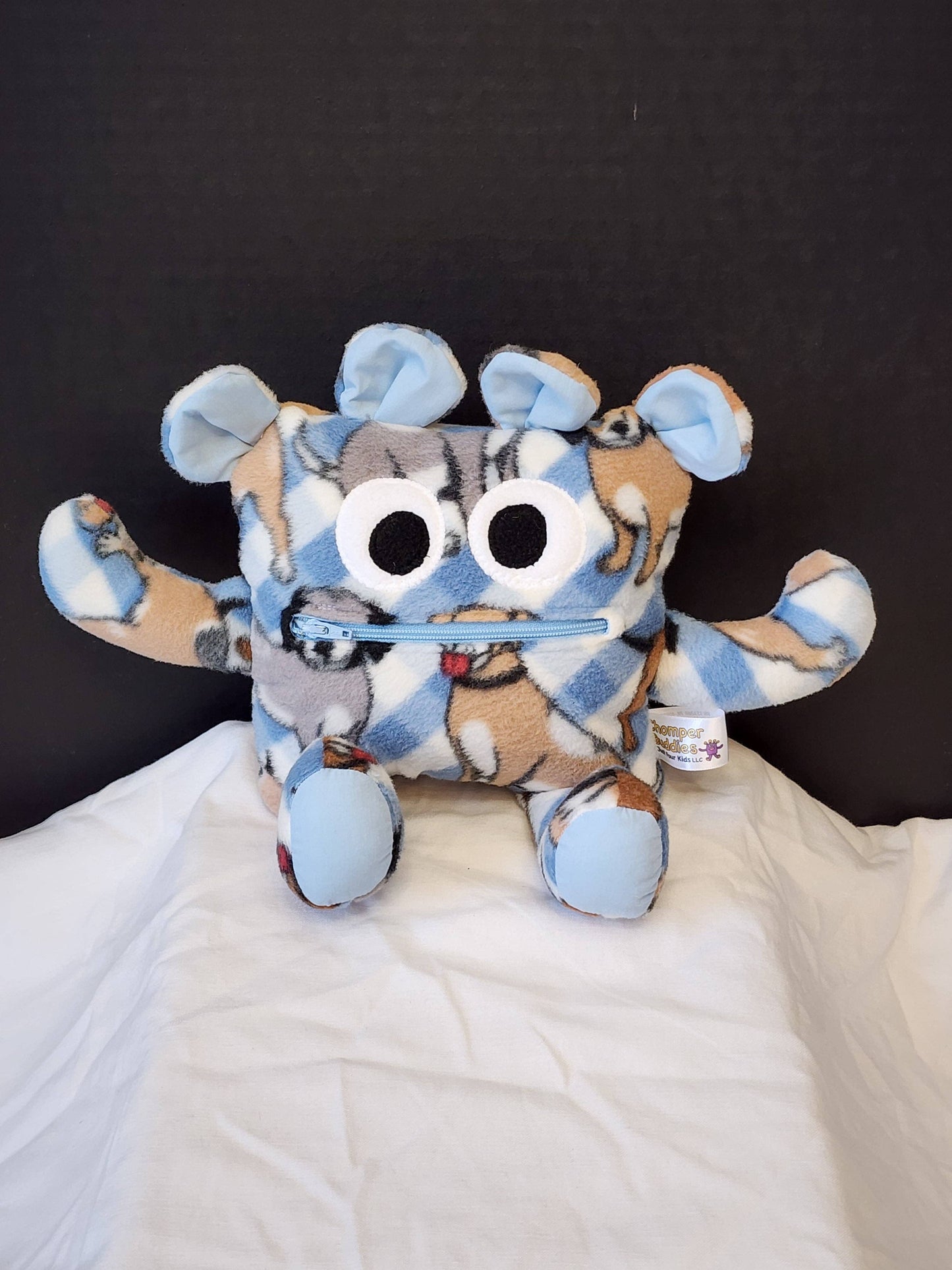 Bailey Bones Chomper Buddy - A One-of-a-Kind Comfort Pup Plush - Made In U.S