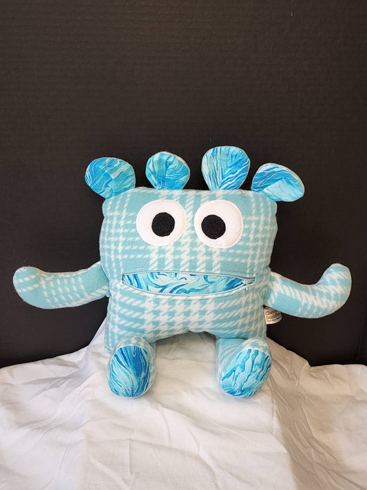Coral the Worry Chomper - A Handmade Plush for Peaceful Hearts - Made In U.S