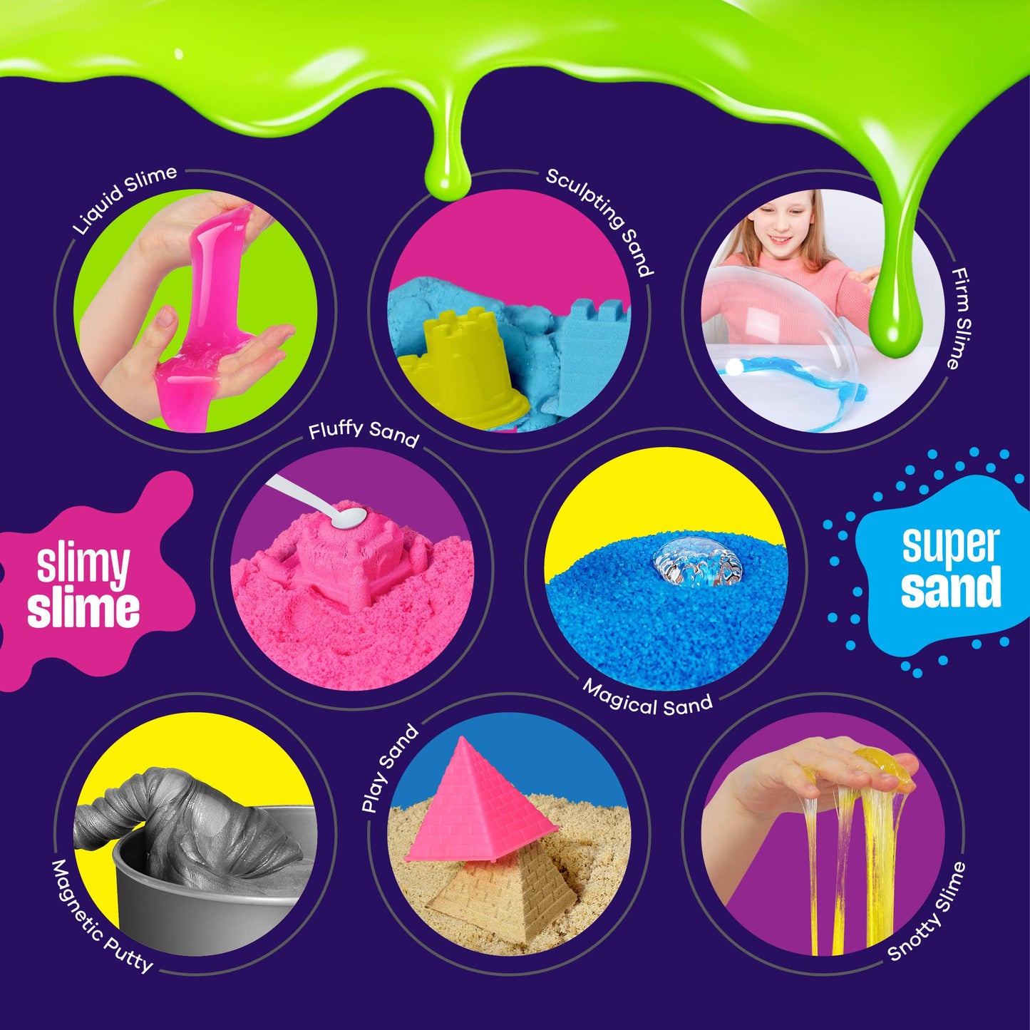 Slime, Putty & Sand Sensory Science Kit - Slime for Kids