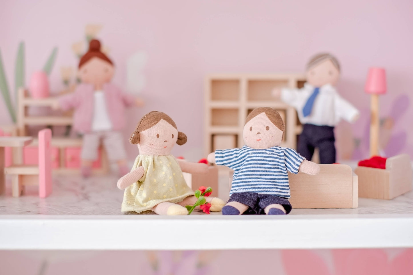 Your Little Doll Family - Sweetest Set for Tiny Play - Made In Sri Lanka