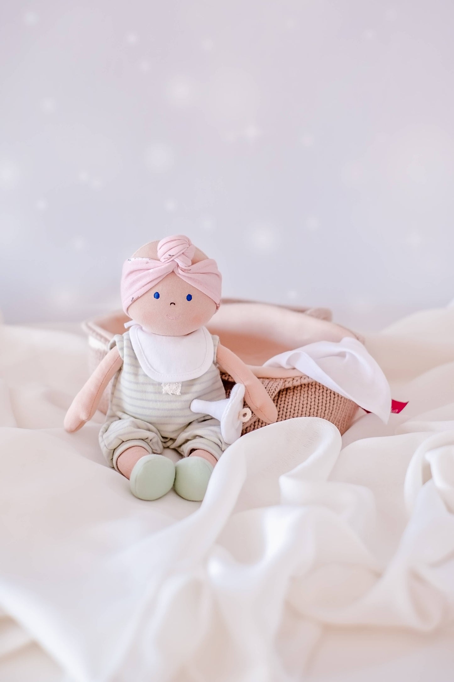 My First Baby Doll - Snuggles, Binkie & Carry Cot Included! - Made In Sri Lanka