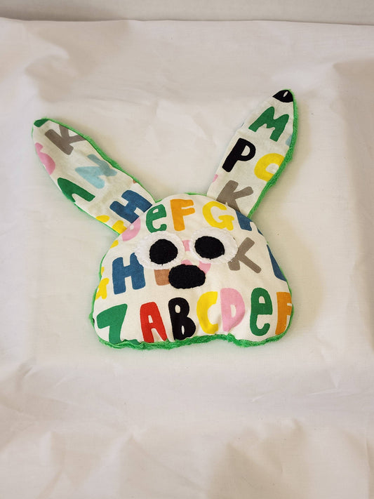 Albie Alphabet Bunny - Handmade Sensory Plush Fidget - Made In U.S