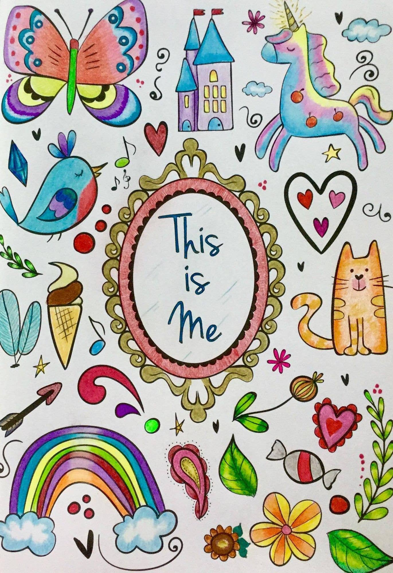 Coloring Book for Girls - "I Am Confident, Brave &..."