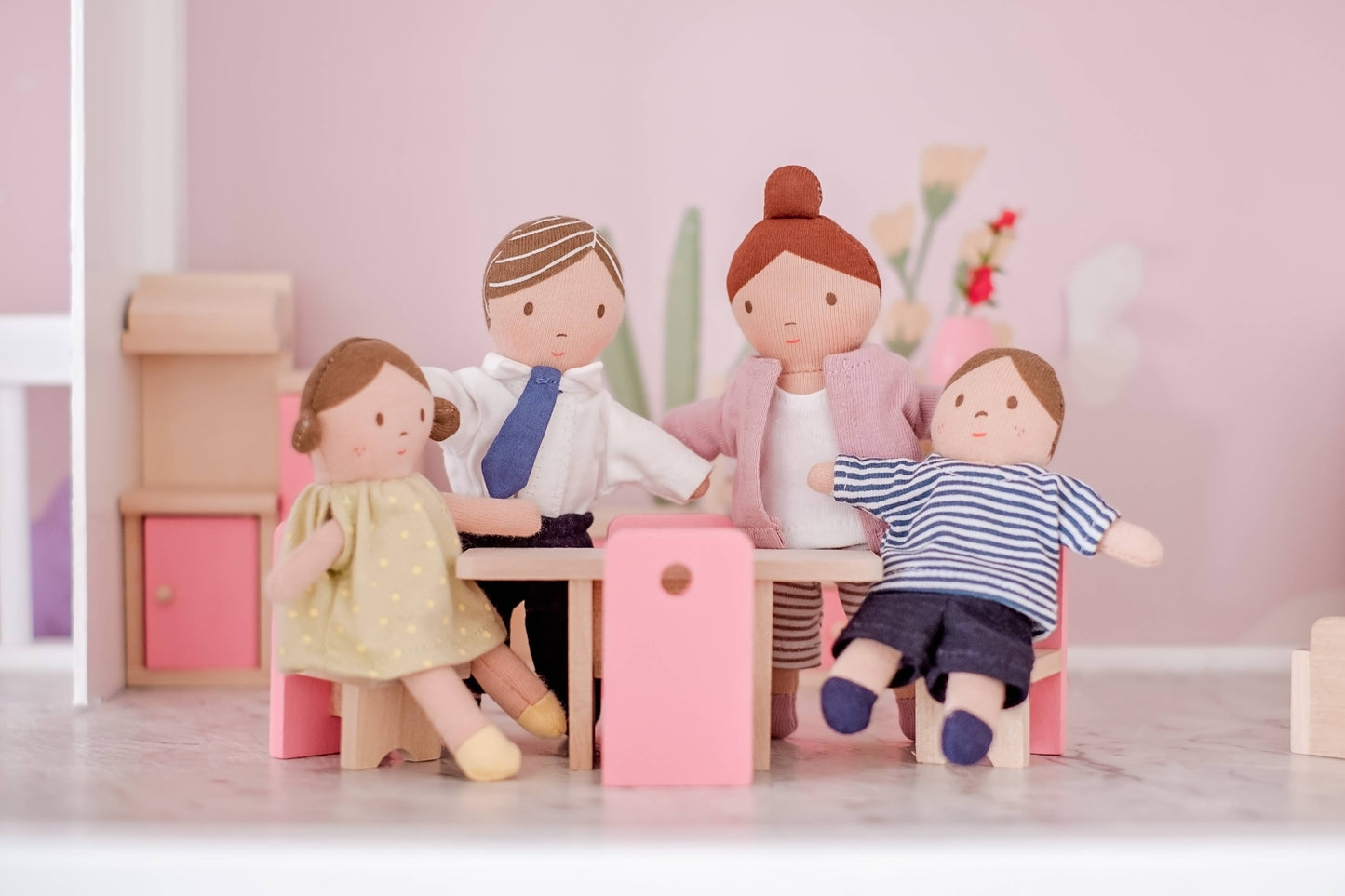 Your Little Doll Family - Sweetest Set for Tiny Play - Made In Sri Lanka