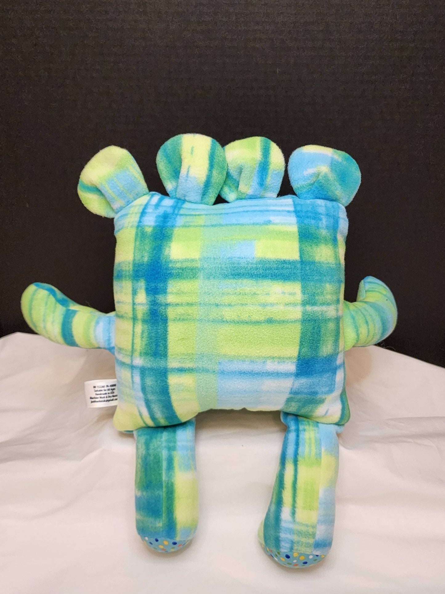 Logan Plaid Chomper Buddy - A Fun Plush Friend for Little Worries - Made In U.S