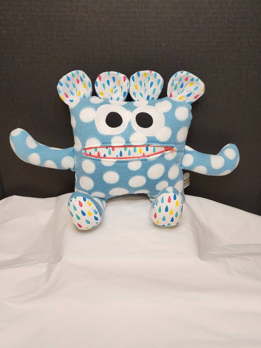 Raindrop Riley Chomper Buddy - Handmade Plush for Calm & Smiles - Made In U.S