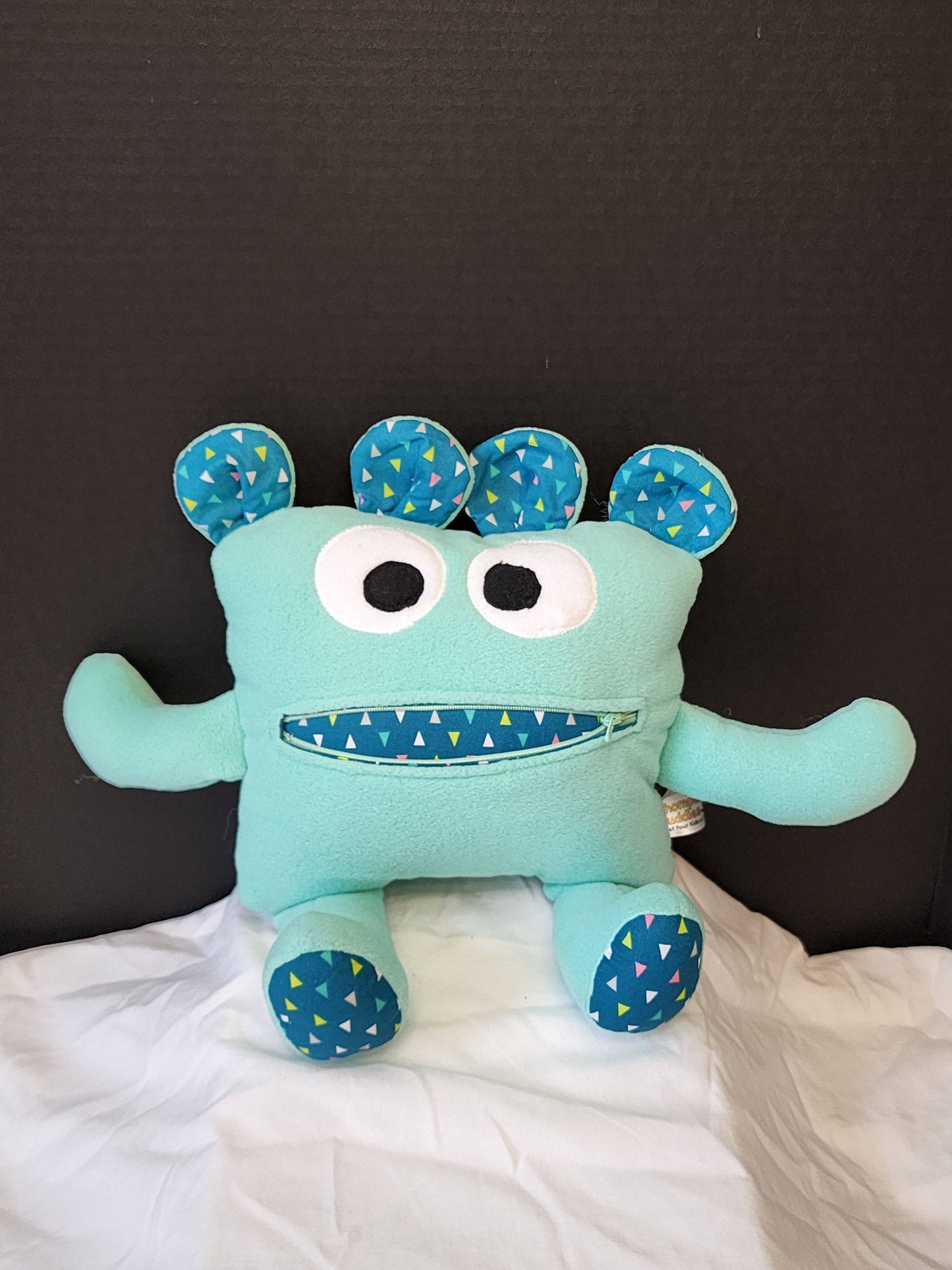 Theo Triangles Chomper - Handmade Comfort Buddy for Worry-Free Days - Made In U.S