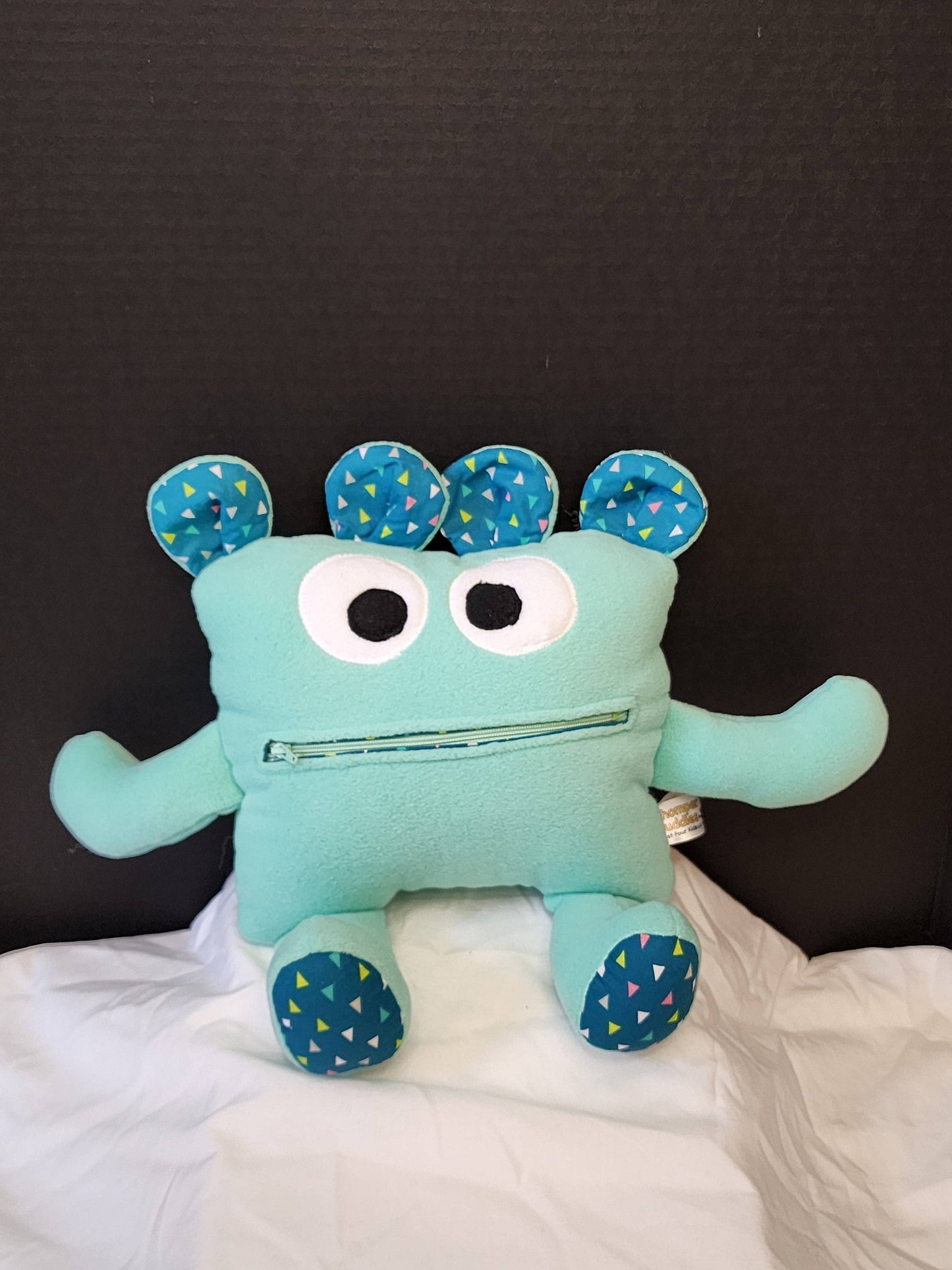 Theo Triangles Chomper - Handmade Comfort Buddy for Worry-Free Days - Made In U.S