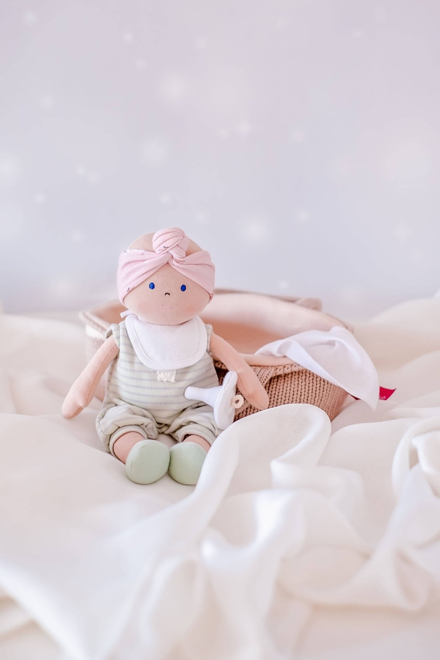 My First Baby Doll - Snuggles, Binkie & Carry Cot Included! - Made In Sri Lanka