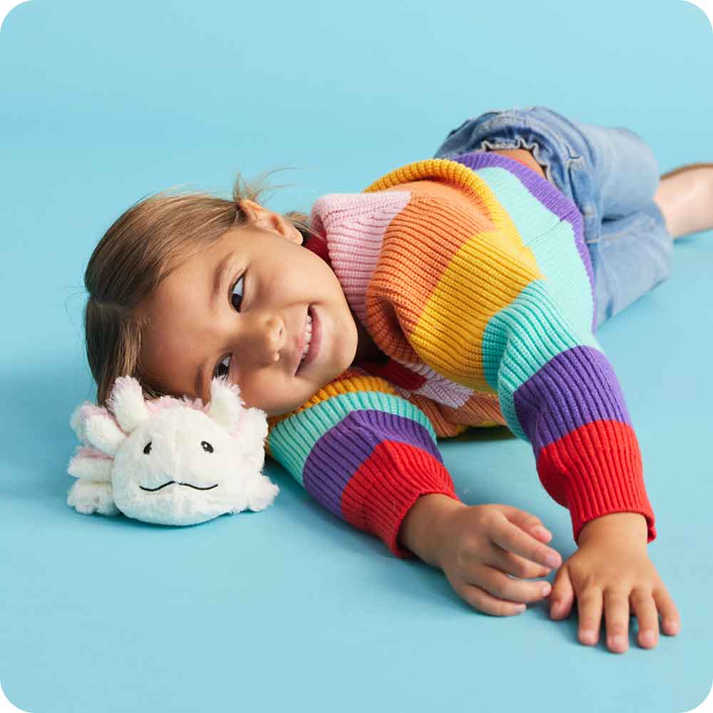 Warmies® Juniors Plush – Axolotl - Microwavable Lavender-Scented Comfort
