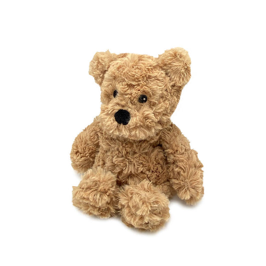 Warmies® Juniors Plush – Brown Curly Bear - Microwavable Lavender-Scented Comfort