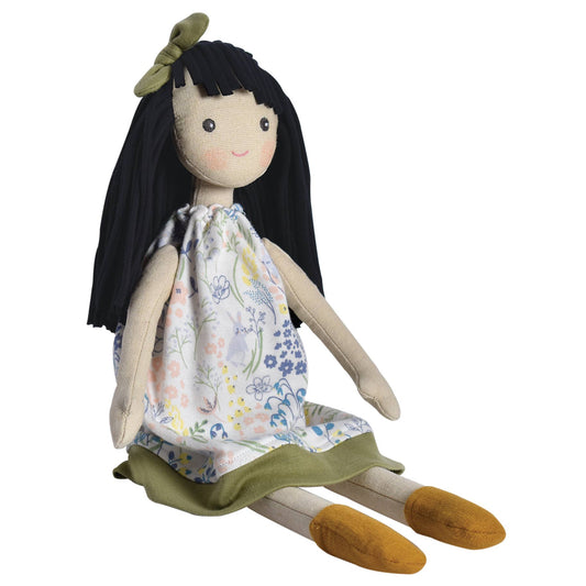 Jedda - A Soft Cuddle Friend in Green, Blue & Sweetness Too - Made In Sri Lanka