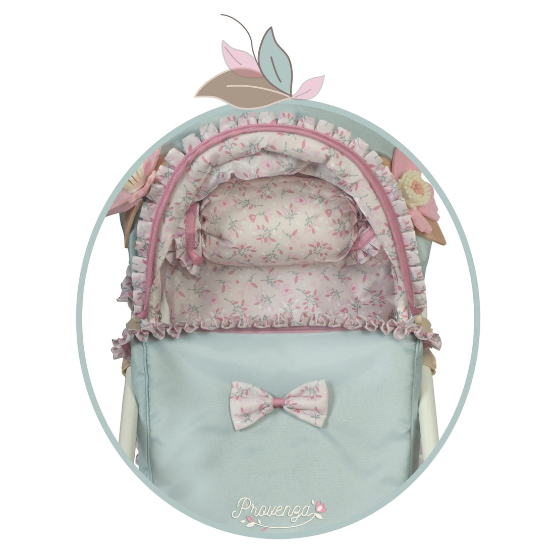 My First Doll Stroller - Elegant Quilted Fabric - Made In Spain