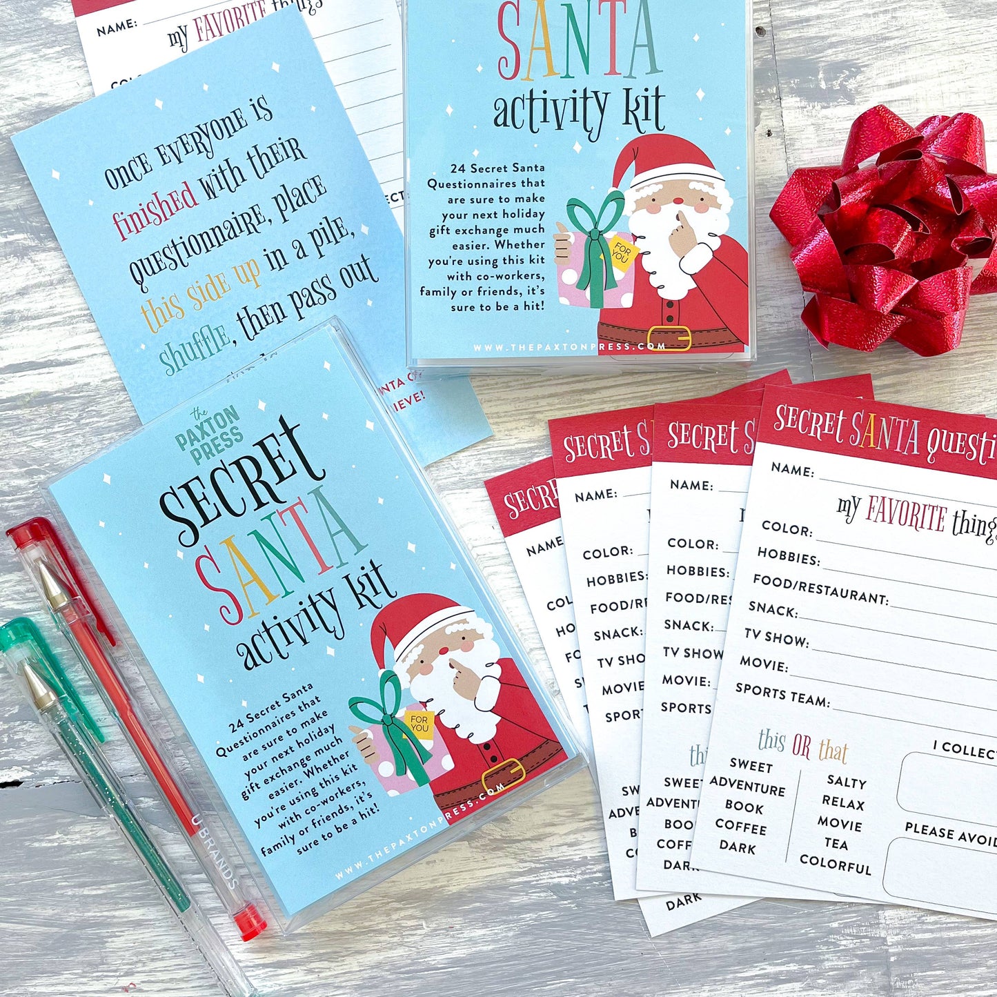 Secret Santa Activity Kit - Made In U.S