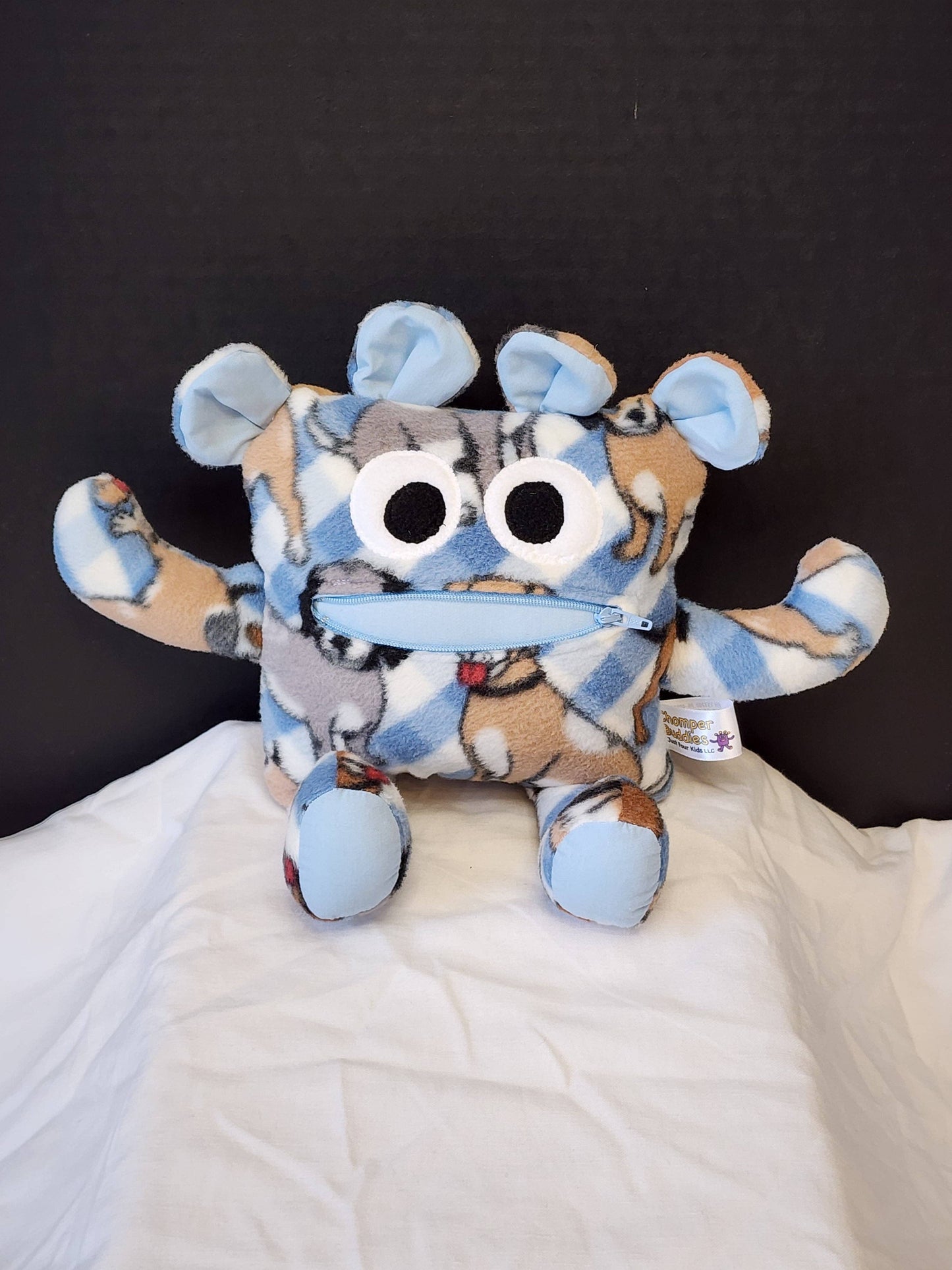Bailey Bones Chomper Buddy - A One-of-a-Kind Comfort Pup Plush - Made In U.S