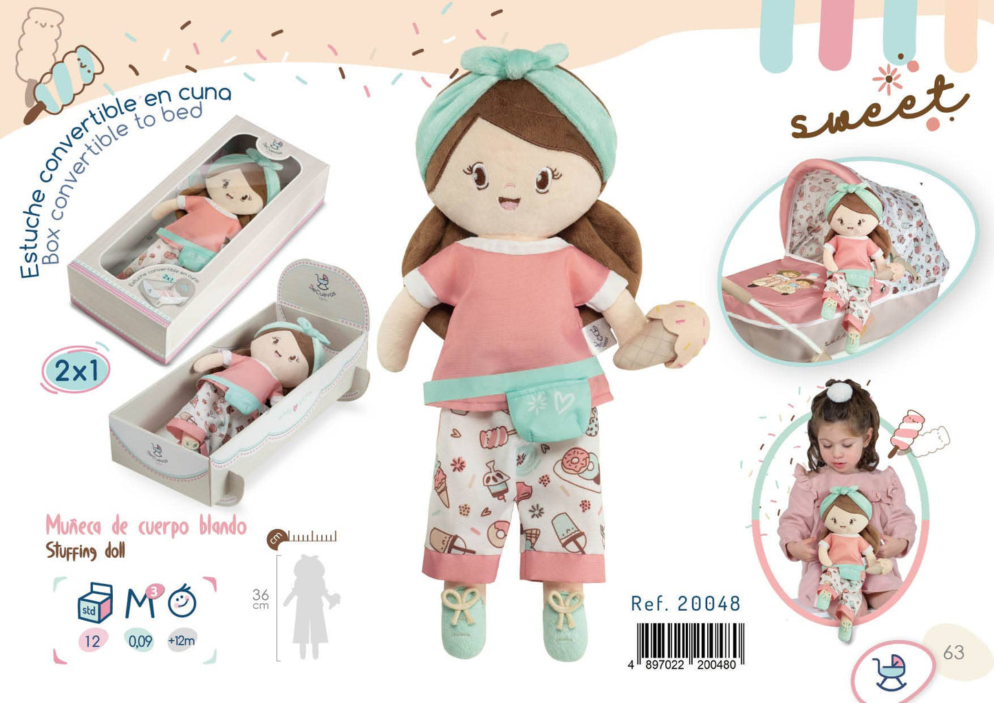 20048 “SWEET” SOFT DOLL