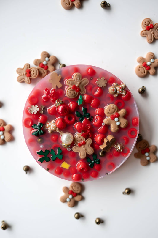 Gingerbread Holiday Fidget Pad - Sweet Sensory Stocking Stuffer - Made In U.S
