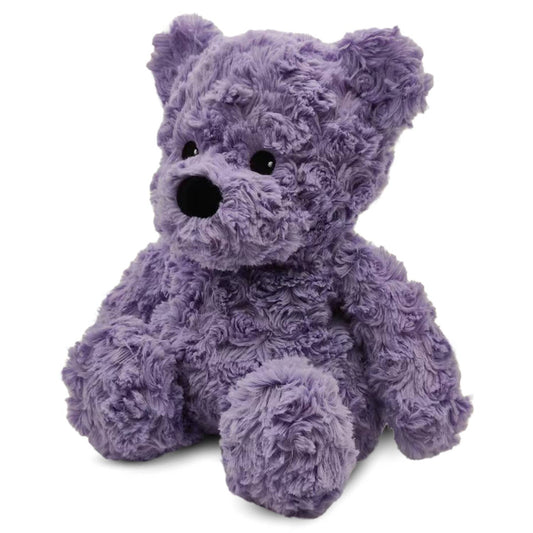 Warmies® Large Plush – Purple Curly Bear - Microwavable Lavender-Scented Comfort