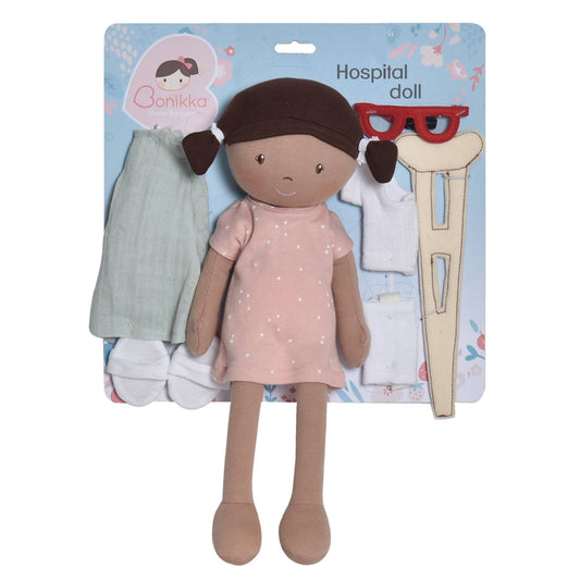 Bonikka Hospital Patient Doll – With All the Accessories to Love & Heal - Made In Sri Lanka