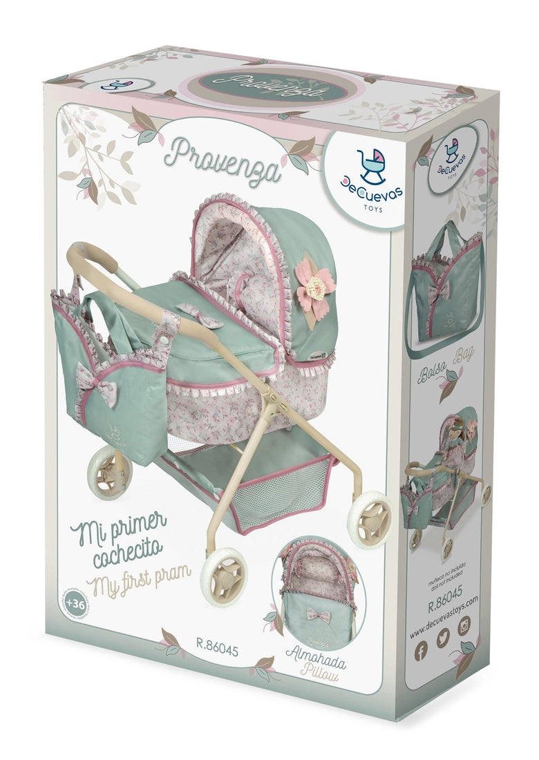 My First Doll Stroller - Elegant Quilted Fabric - Made In Spain