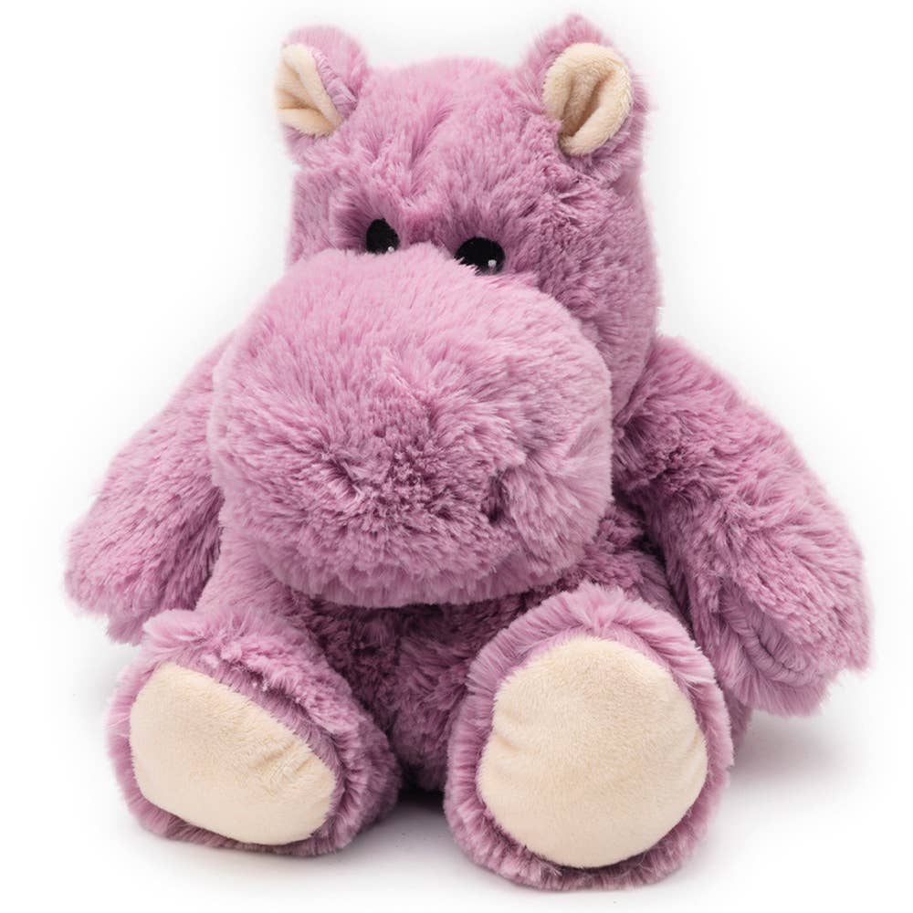 Warmies® Large Plush – Hippo - Microwavable Lavender-Scented Comfort