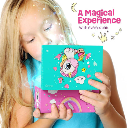 Dan&Darci - Unicorn Musical Jewelry Box for Kids