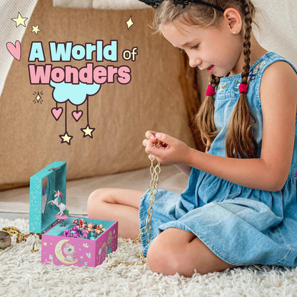 Dan&Darci - Unicorn Musical Jewelry Box for Kids