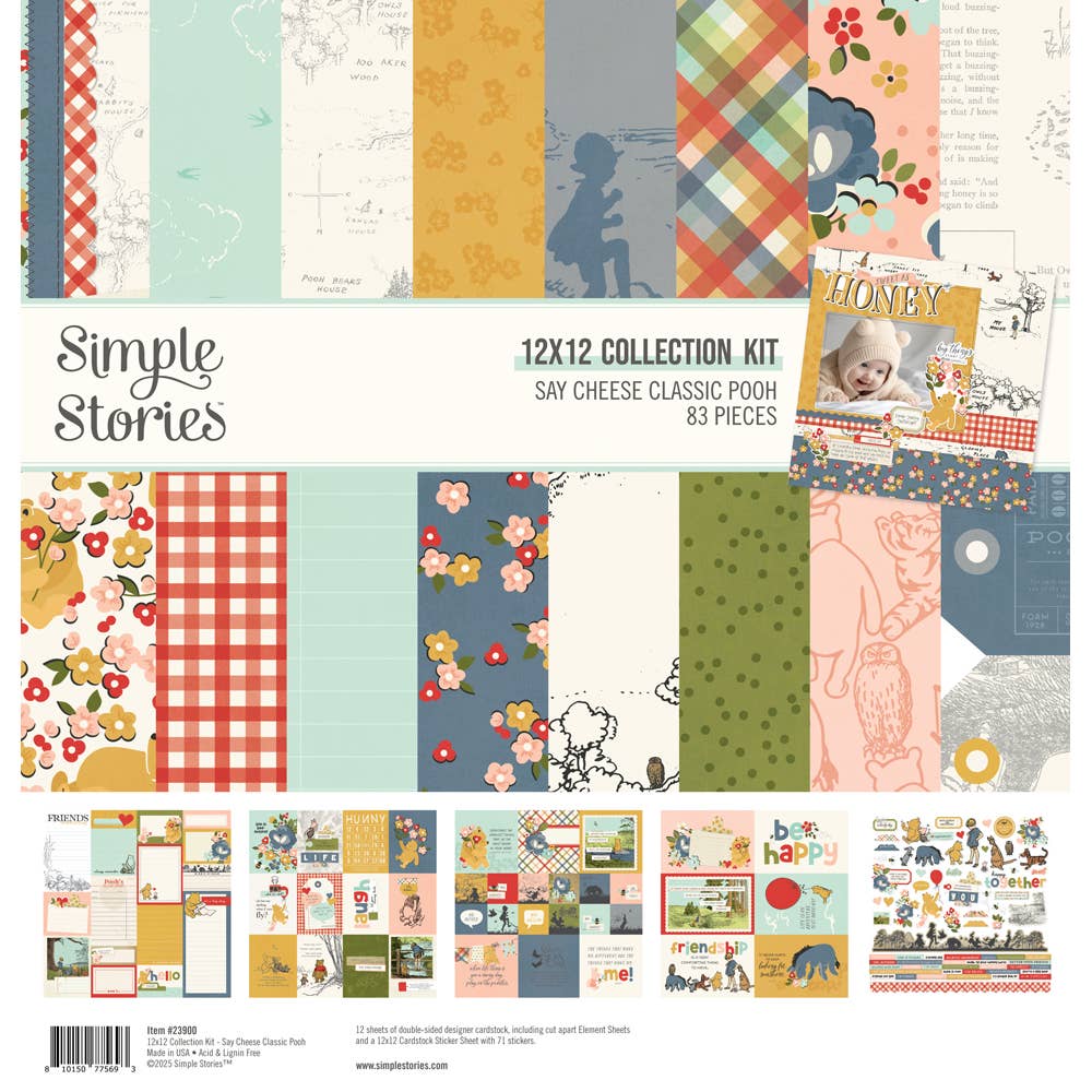 Simple Stories - Say Cheese Classic Pooh Scrapbook Collection Kit
