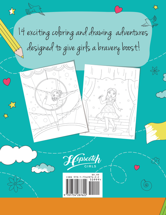 Coloring Book for Girls - Think Brave!
