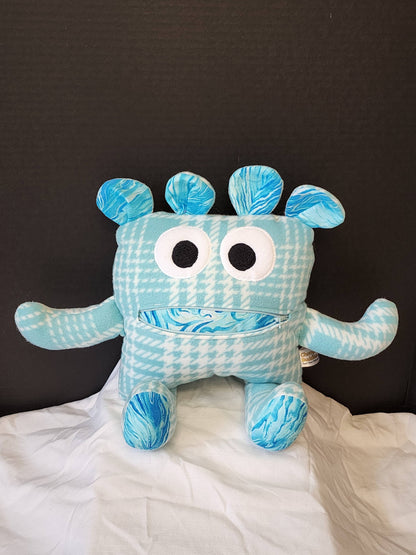 Coral the Worry Chomper - A Handmade Plush for Peaceful Hearts - Made In U.S