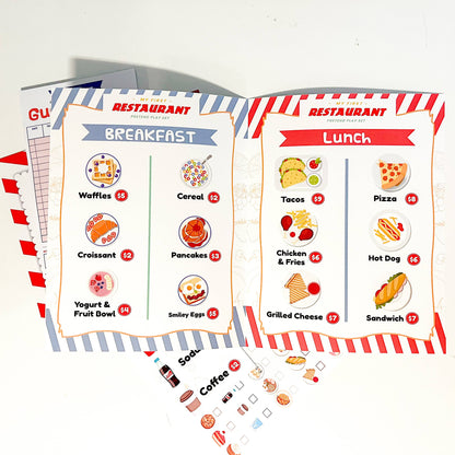 My First Restaurant Pretend Play Kit - Made In U.S