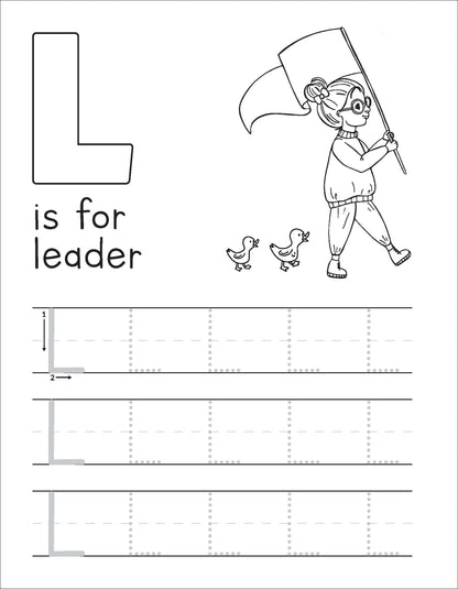 Learn to Write Book - "G Is For Girl: Trace & Learn Letters"