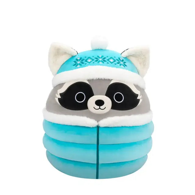 Squishmallow Plush 12" Galci Raccoon Puffer Jacket