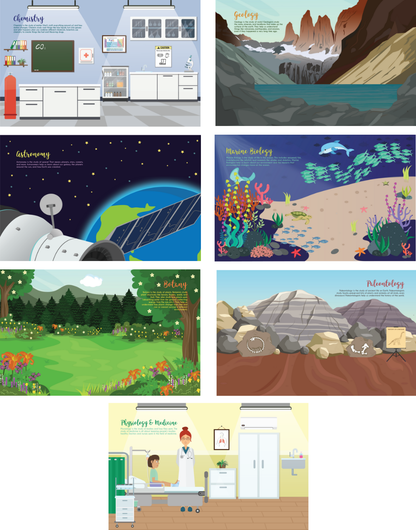Sticker Book for Girls - "Science! STEM Sticker Adventure"