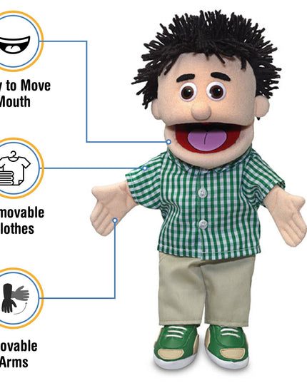 Silly Puppets Kenny Puppet – 14" Peach Skin Hand Puppet