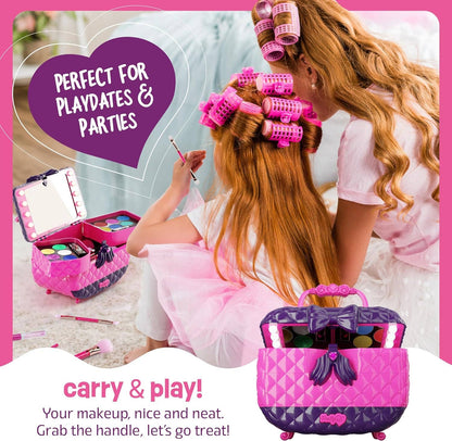 Dan&Darci - Light Up Makeup Kit for Kids - Real Girls Make Up Set