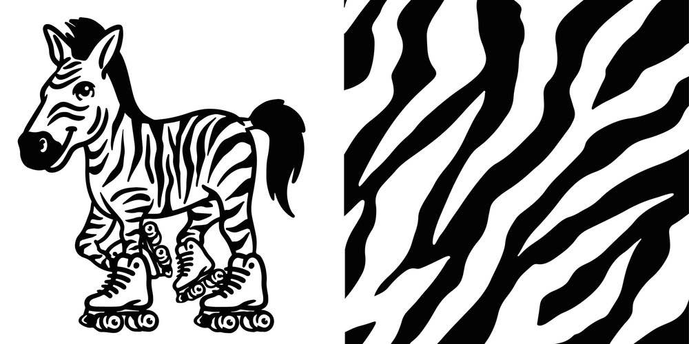 Contrast Book of Cool Animals: Children's Board Book