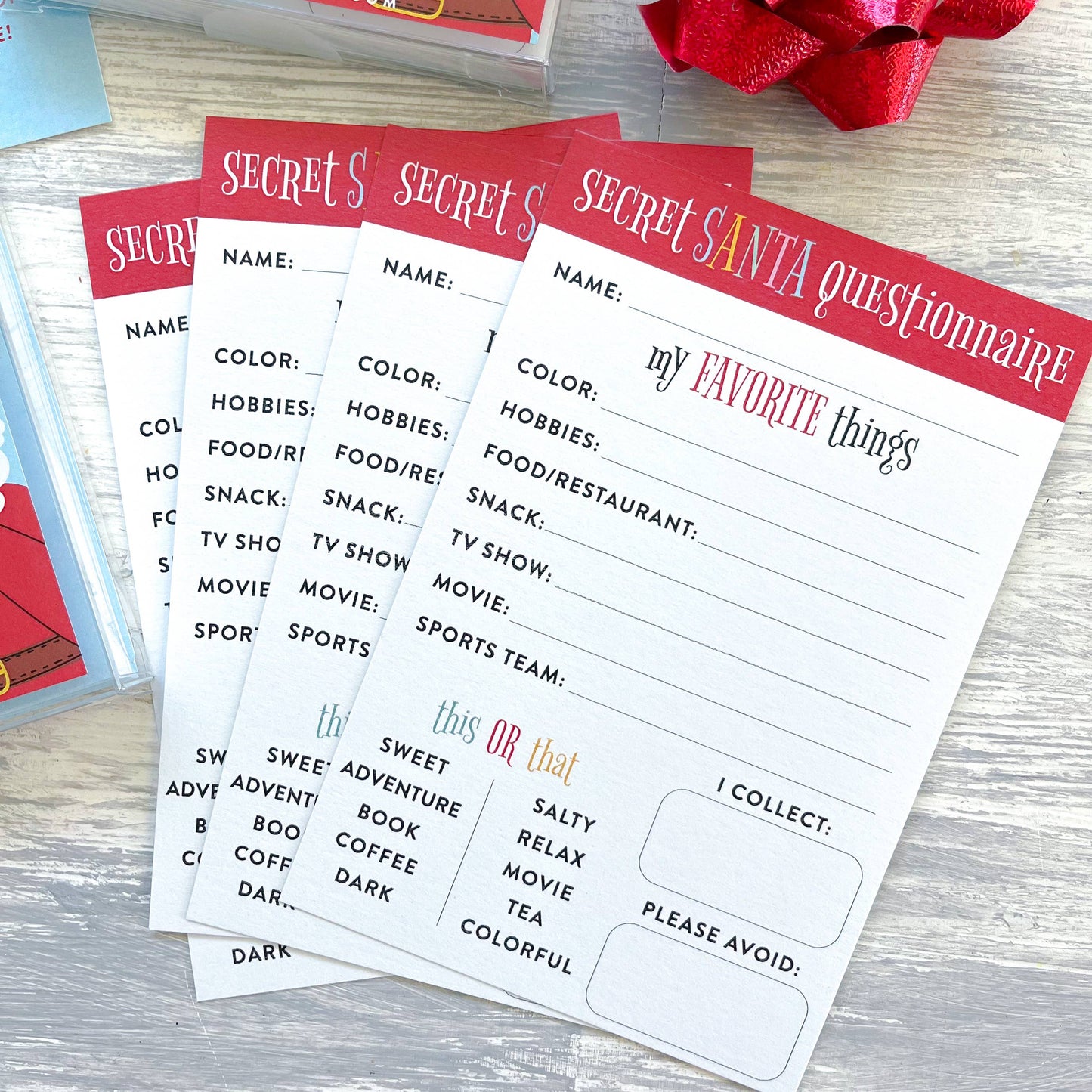 Secret Santa Activity Kit - Made In U.S