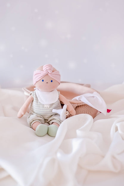 My First Baby Doll - Snuggles, Binkie & Carry Cot Included! - Made In Sri Lanka