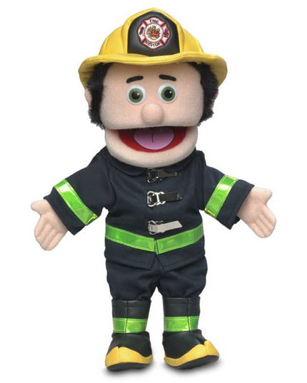 Silly Puppets Fireman Puppet – 14" Peach Skin Hand Puppet