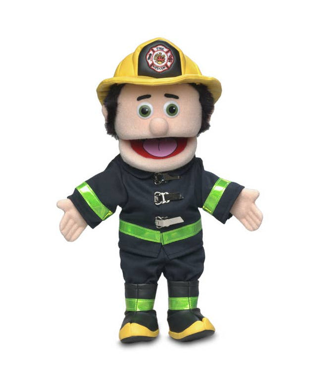 Silly Puppets Fireman Puppet – 14" Peach Skin Hand Puppet