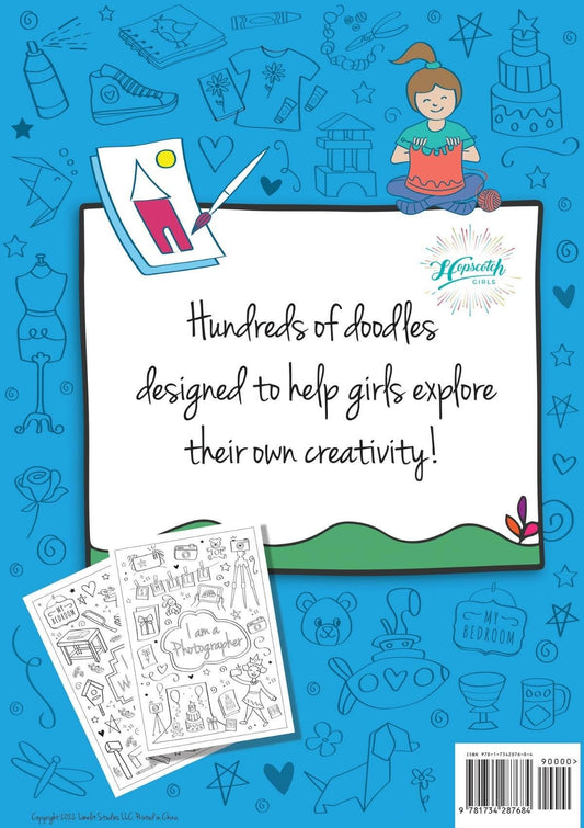 Coloring Book for Girls - "I Am Creative"