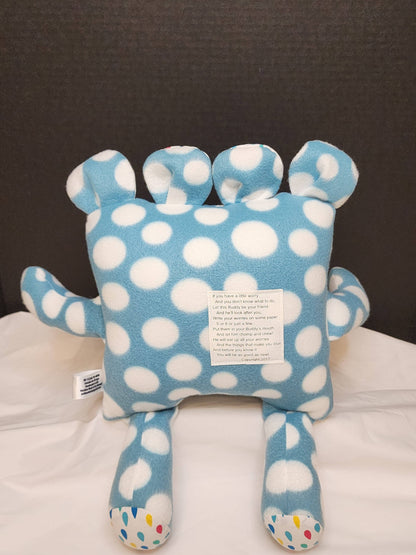 Raindrop Riley Chomper Buddy - Handmade Plush for Calm & Smiles - Made In U.S