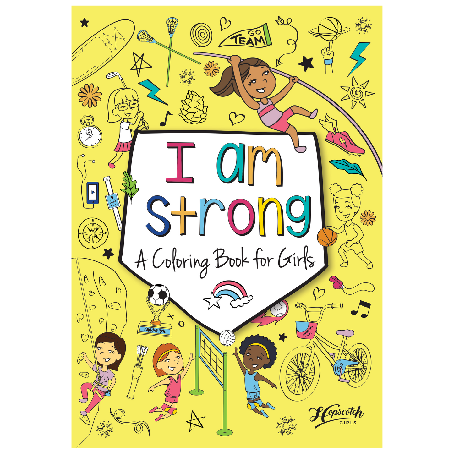 Fall Activity - Coloring Book for Girls - "I Am Strong"