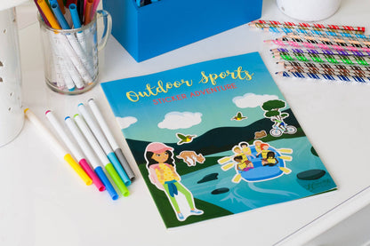 Sticker Book for Girls - "Outdoor Sports Sticker Adventure"