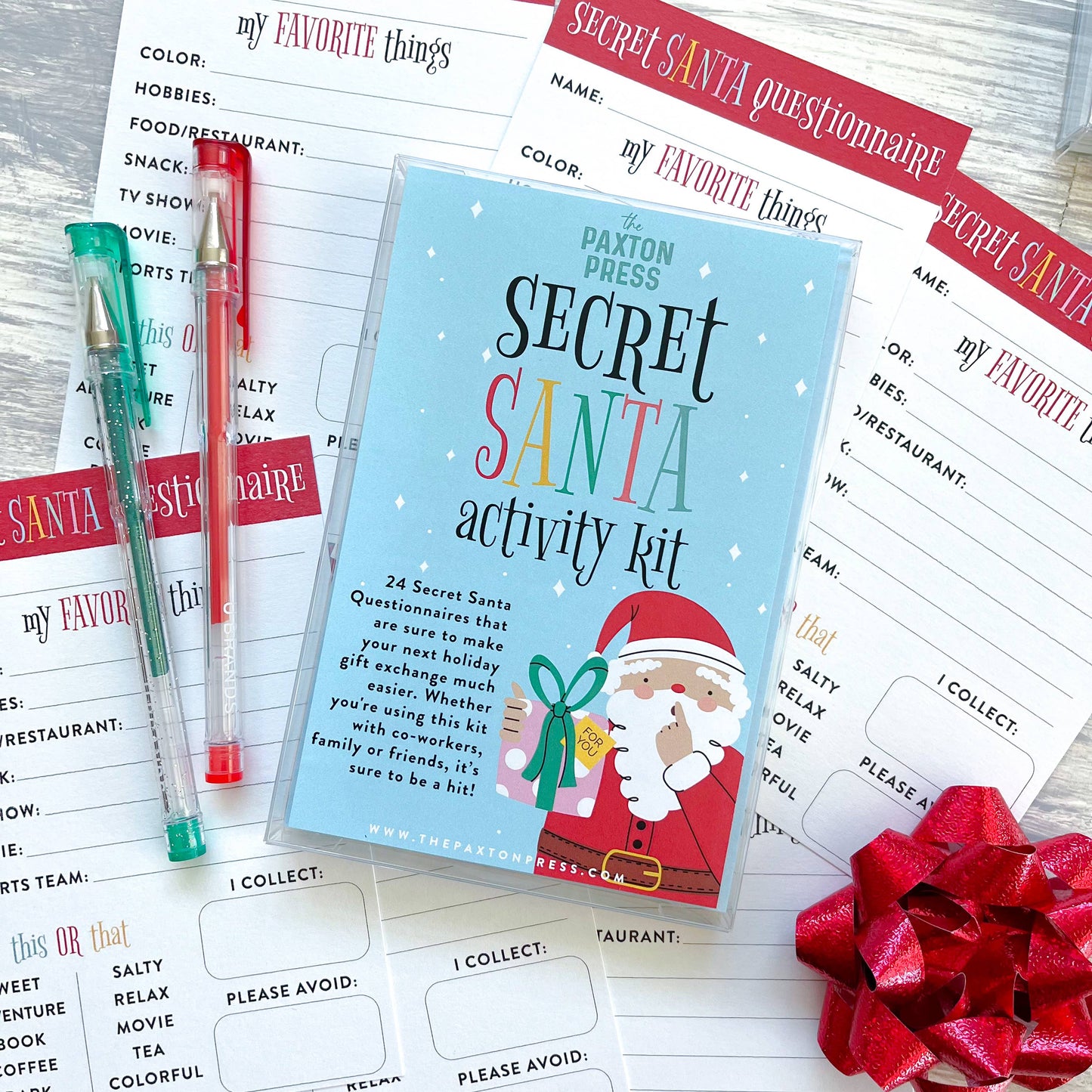 Secret Santa Activity Kit - Made In U.S