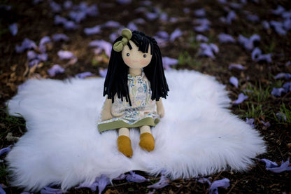 Jedda - A Soft Cuddle Friend in Green, Blue & Sweetness Too - Made In Sri Lanka