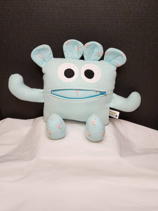 Finn Flamingo Chomper Buddy - A One-of-a-Kind Plush for Calm & Coastal Comfort - Made In U.S