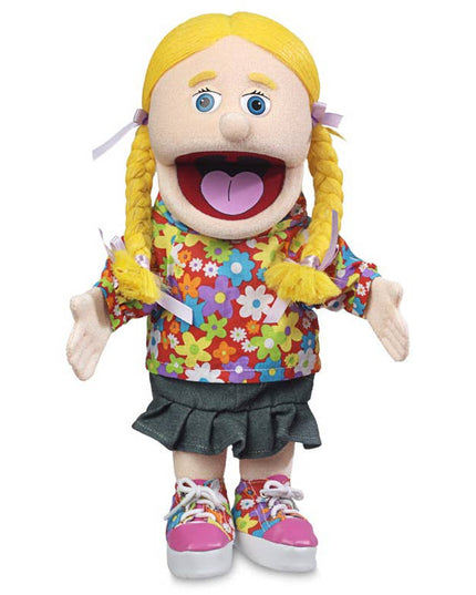 Silly Puppets Cindy Puppet – 14" Peach Skin Hand Puppet