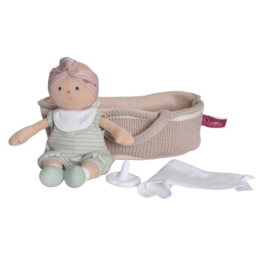My First Baby Doll - Snuggles, Binkie & Carry Cot Included! - Made In Sri Lanka